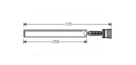 Осушувач кондиціонера Chevrolet Cruze (09-), Malibu (12-)/Opel Astra J (09-), Insignia A (08-) AVA AVA COOLING OLD645