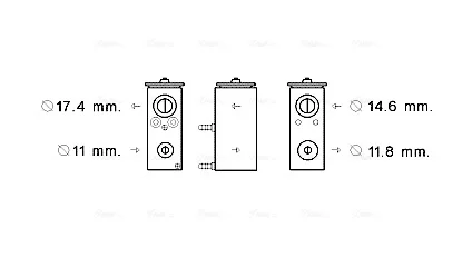 Клапан розширювання AVA COOLING PE1376