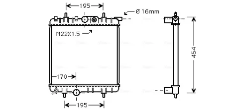 Теплообменник AVA COOLING PE2243