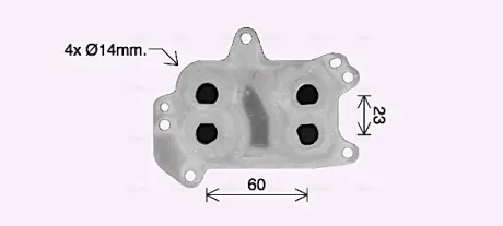 Охолоджувач оливи AVA COOLING PE3424