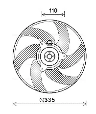 Вентилятор AVA COOLING PE7552