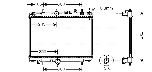 Теплообменник AVA COOLING PEA2208 (фото 1)
