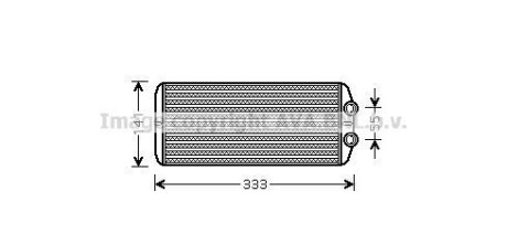 Радиатор отопителя салона AVA AVA COOLING PEA6312