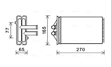 Теплообменник AVA COOLING PRA6082 (фото 1)