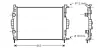 Радіатор охолодження двигуна MEGANE2/SCENIC MT +-AC 02 (Ava) AVA COOLING RT2307 (фото 1)
