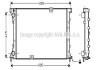 Радиатор охлаждения OPEL, RENAULT (AVA) AVA COOLING RT2313 (фото 1)