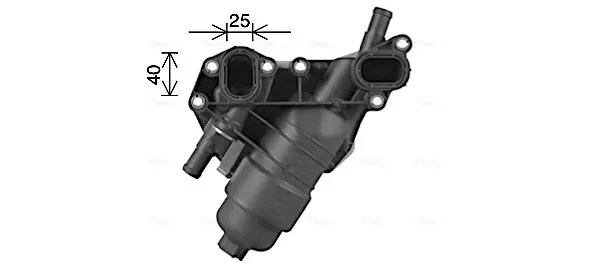 Радіатор масляний Nissan/Opel/Renault в зборі (вир-во AVA) AVA COOLING RT3638H (фото 1)