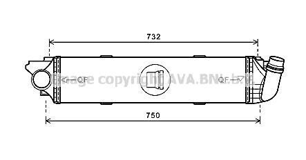 Интеркулер AVA AVA COOLING RT4622