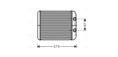 Теплообменник AVA COOLING RT6343 (фото 1)