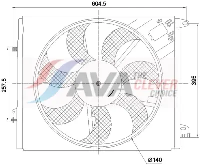 Вентилятор AVA COOLING RT7699