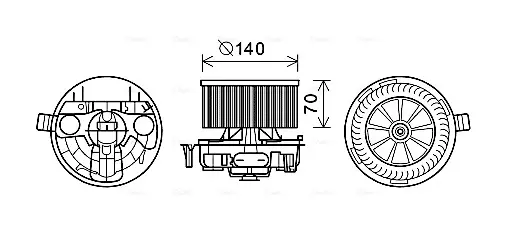 Электродвигатель AVA COOLING RT8570 (фото 1)