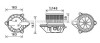 Вентилятор отопителя салона Renault Megane (95-02) Scenic (95-02) AC+ A AVA COOLING RT8587 (фото 1)