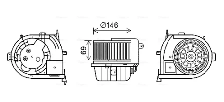 Электродвигатель AVA COOLING RT8592