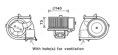 Вентилятор AVA COOLING RT8594 (фото 1)