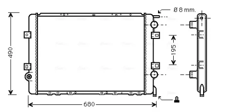Теплообменник AVA COOLING RTA2264