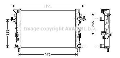 Радиатор охлаждения двигателя AVA AVA COOLING RTA2290 (фото 1)