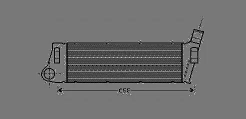 Інтеркулер Renault Megane II, Scenic II (03-) 1.5DCi, 1.9DCi AVA AVA COOLING RTA4316 (фото 1)