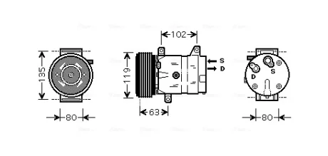 Компрессор AVA COOLING RTAK440