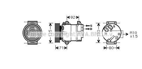 Компресор AVA COOLING RTAK441 (фото 1)