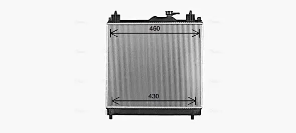 AVA SUZUKI Радіатор системи охолодження двигуна IGNIS III 1.2 16- AVA COOLING SZ2163 (фото 1)