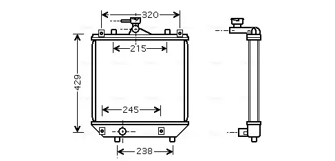 Теплообменник AVA COOLING SZA2064 (фото 1)