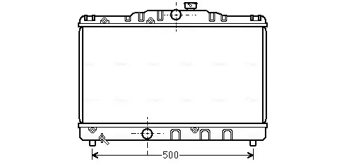 Радиатор охлаждения COROLLA EE90 1.3MT 87-92(пр-во AVA) AVA COOLING TO2115 (фото 1)