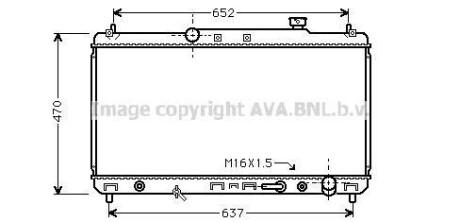 Радіатор охолодження CAMRY 22i AT 96-01(AVA) AVA COOLING TO2236