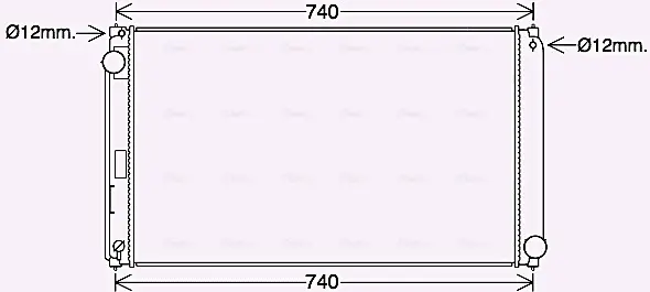 AVA TOYOTA Радіатор системи охолодження двигуна RAV 4 IV 2.0 12-, LEXUS AVA COOLING TO2748 (фото 1)