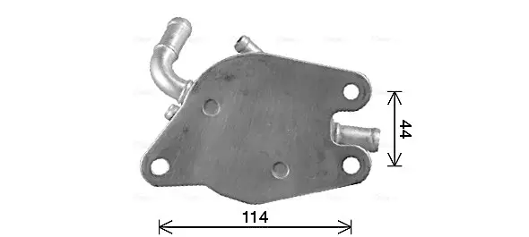 AVA TOYOTA Оливний радіатор (без корпуса) RAV 4 III 2.0 4WD 08-, RAV 4 IV 2.0 12- AVA COOLING TO3771 (фото 1)
