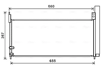 Радіатор кодиціонера AVA COOLING TO5692D