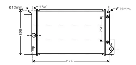 Теплообменник AVA COOLING TOA2474