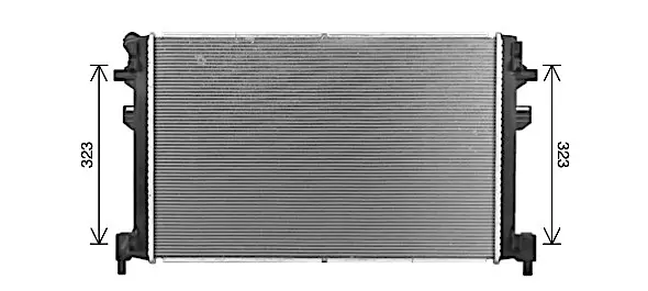 Радіатор охолодження двигуна VW Passat 2.0D 15- (вир-во AVA) AVA COOLING VN2426 (фото 1)