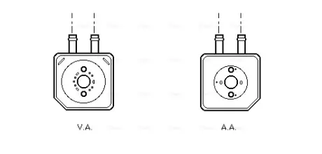 Охолоджувач оливи AVA COOLING VN3086