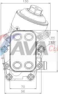 Охолоджувач оливи AVA COOLING VN3467H