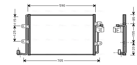 Автозапчасть AVA COOLING VN5176