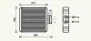 Радіатор обігрівача POLO4/IBIZA4/FABIA 02- VW6196 (Ava) AVA COOLING VN6196 (фото 1)