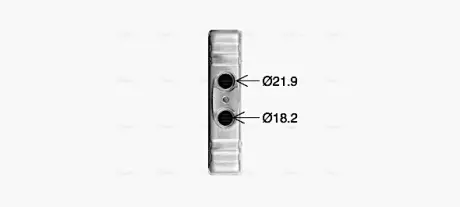 Радиатор отопителя салона Skoda Fabia 15>, Rapid 13>, VW Polo 09> Behr ver. AVA COOLING VN6434