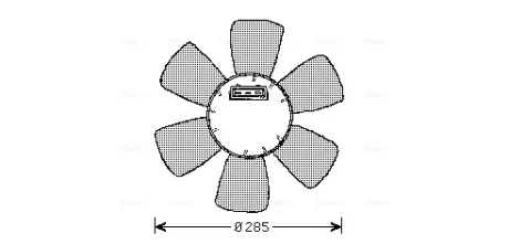 Вентилятор радиатора audi vw7523 (пр-во ava) AVA COOLING VN7523