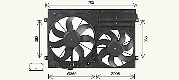 Вентилятор AVA COOLING VN7551 (фото 1)