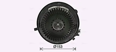 Вентилятор обігрівача салону Skoda Karoq Kodiaq Octavia III, VW Golf VII AC+/- AVA AVA COOLING VN8432