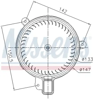 Вентилятор салону AVA COOLING VN8470