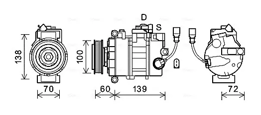 Компресор кондицiонера CLEVER FIT AVA COOLING VNAK382 (фото 1)