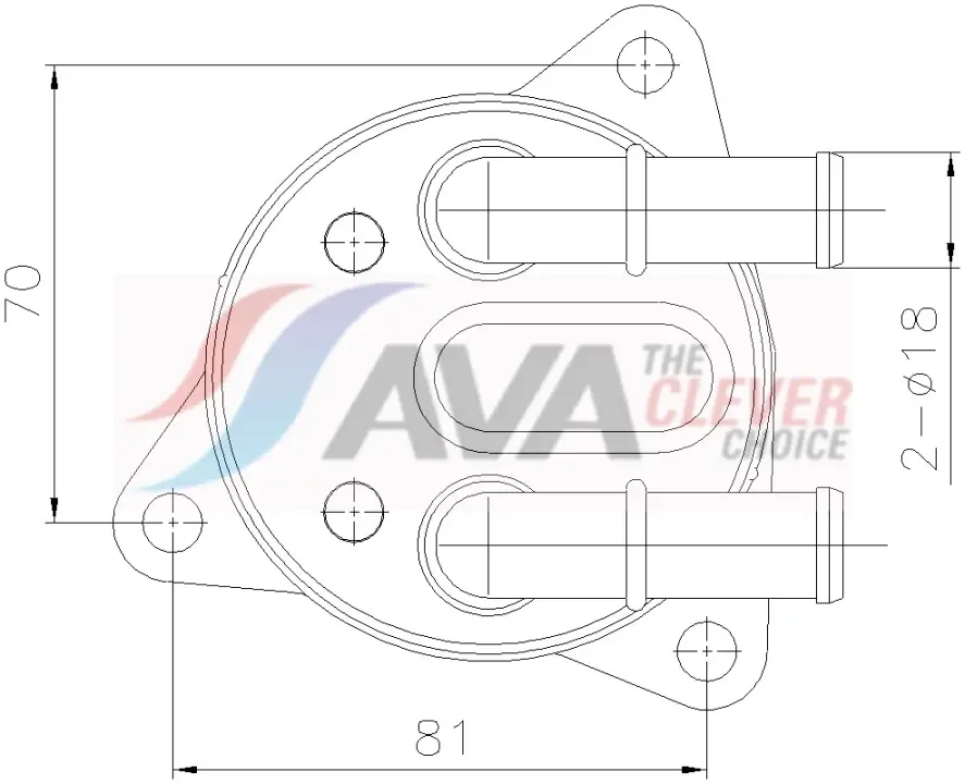 Охолоджувач оливи AVA COOLING VO3311 (фото 1)