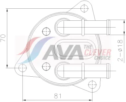 Охолоджувач оливи AVA COOLING VO3311