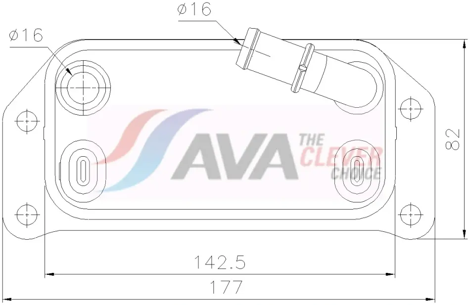 Охолоджувач оливи AVA COOLING VO3312 (фото 1)