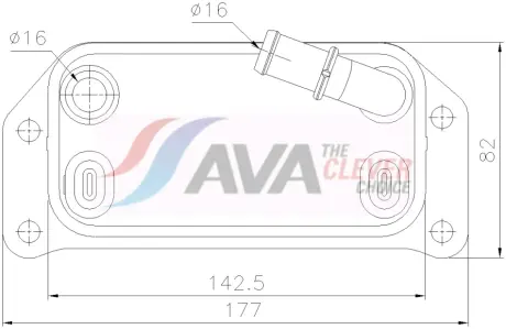 Охолоджувач оливи AVA COOLING VO3312