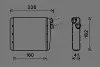 Радіатор обігрівача салону Volvo S60 (10-), S80 (06-), XC60 (08-),XC70 (07-)/Range Rover Evoque (11-) AVA AVA COOLING VOA6163 (фото 1)