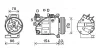 AVA VOLVO Компресор кондиціонера S60 II 12-, V70 III 12-, XC60 I 08- AVA COOLING VOAK183 (фото 1)
