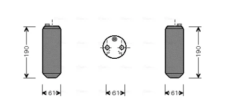 Осушувач кондиціонера Volvo S60, S80, V70, XC70, XC90 (99-) AVA AVA COOLING VOD108