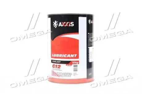Антифриз G12 -30C красный 10л AXXIS Ax-1015